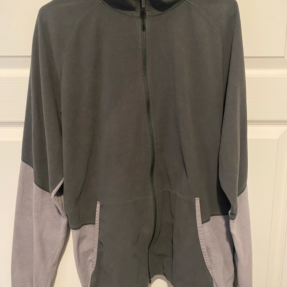 Gray And Light Gray Zip-Up Jacket - image 1